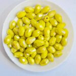 Капелька 6х8 мм, жовтий з преливом