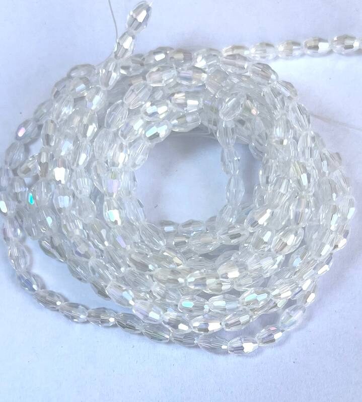 Рис 4х6 мм, прозорий з переливом