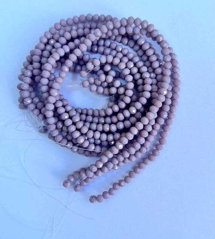 Ронделі 4 мм, світло пастельно бузковий