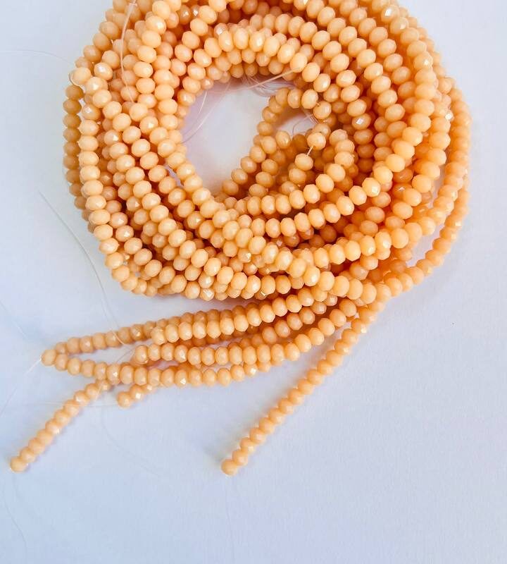 Ронделі 4 мм, бежевий натуральний