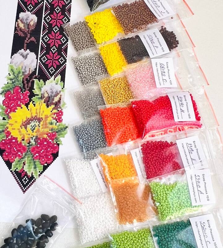 Набір для створення гердана «Калиновий оберіг з бавовною» за схемою Гердани від Тетяни