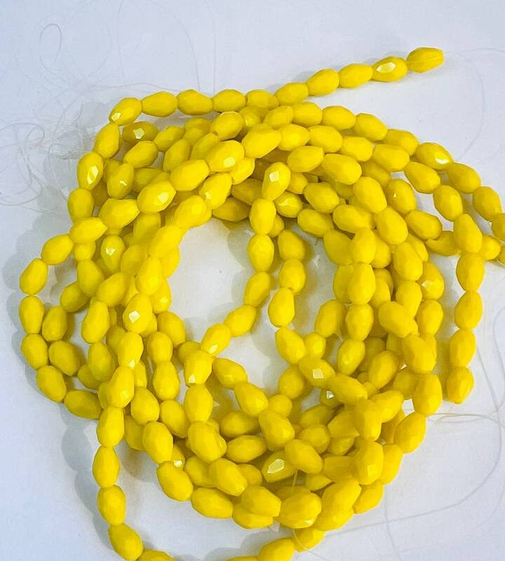 Капелька 4х6 мм, жовта натуральна