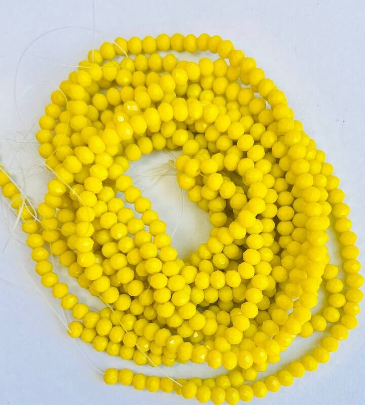 Ронделі 4 мм, жовта натуральна