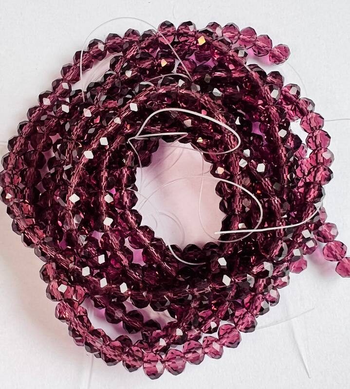 Ронделі 6 мм, бургудзький прозорий