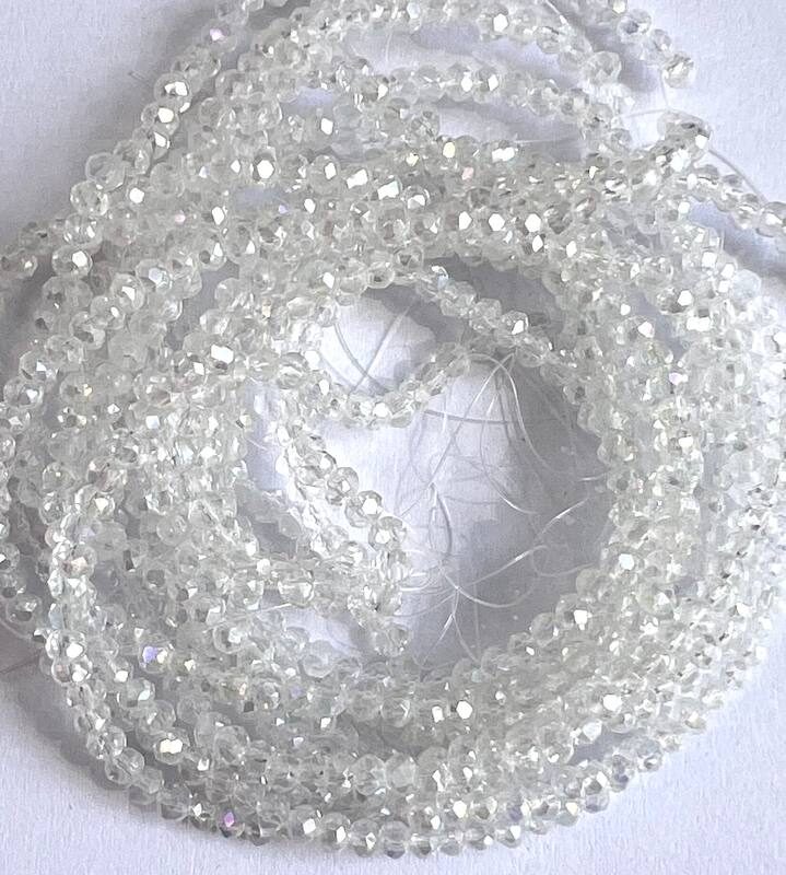 Ронделі 2 мм, прозорий з переливом