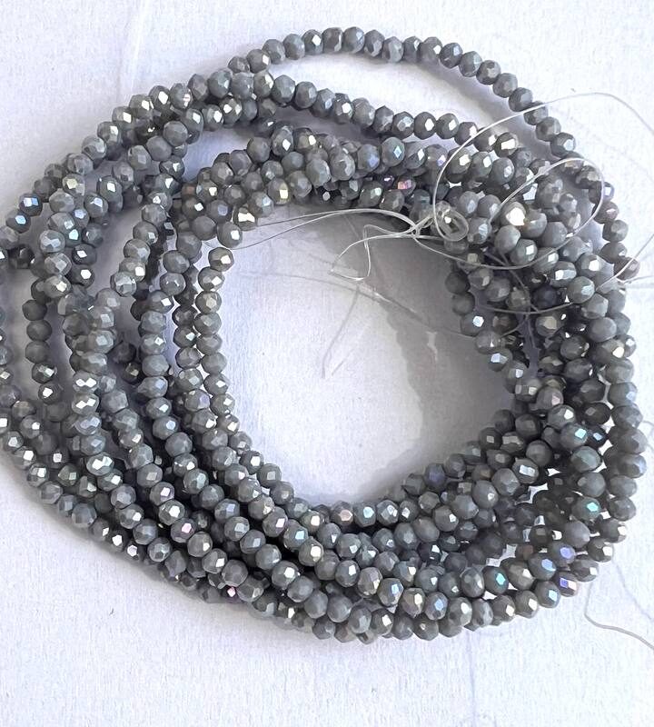 Ронделі 2 мм, сірий з переливом