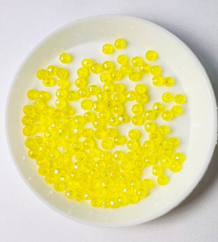 Ронделі 2 мм, Лімоний прозорий