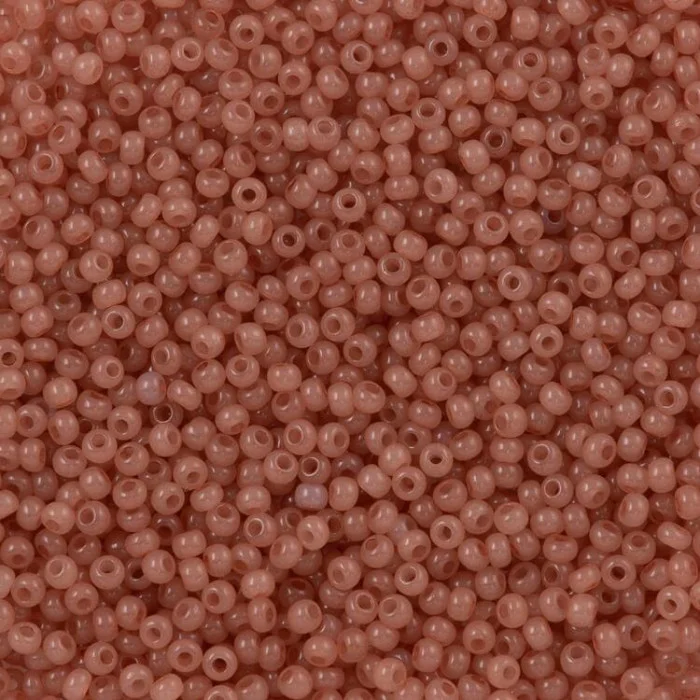 02611 10/0 чеський бісер Preciosa,  коричневий, непрозорий сольгель алебастровий