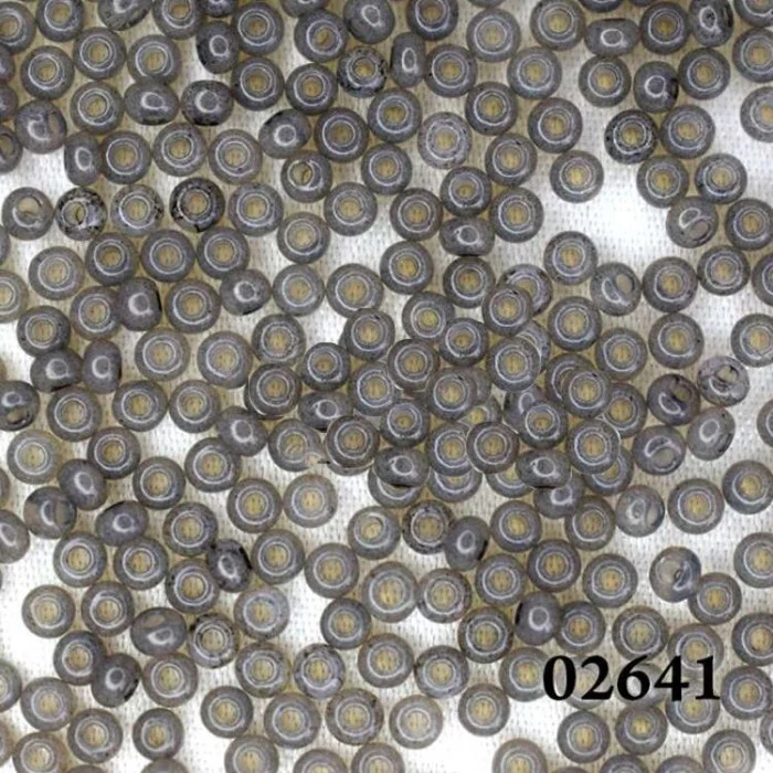 02641 10/0 чеський бісер Preciosa, сірий, непрозорий сольгель алебастровий