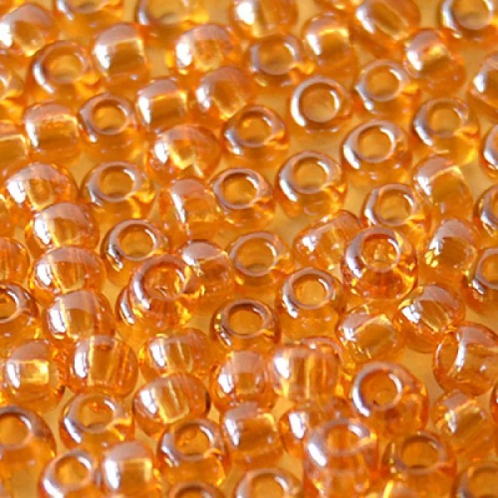 16050 10/0 чеський бісер Preciosa,  бурштиновий, прозорий глазурований