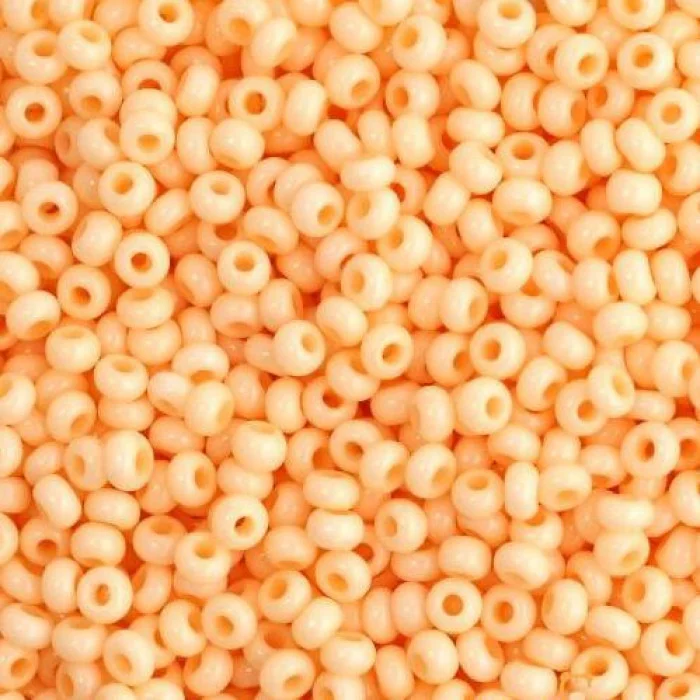 03283 10/0 чеський бісер Preciosa,  помаранчевий, непрозорий крейдяний сольгель