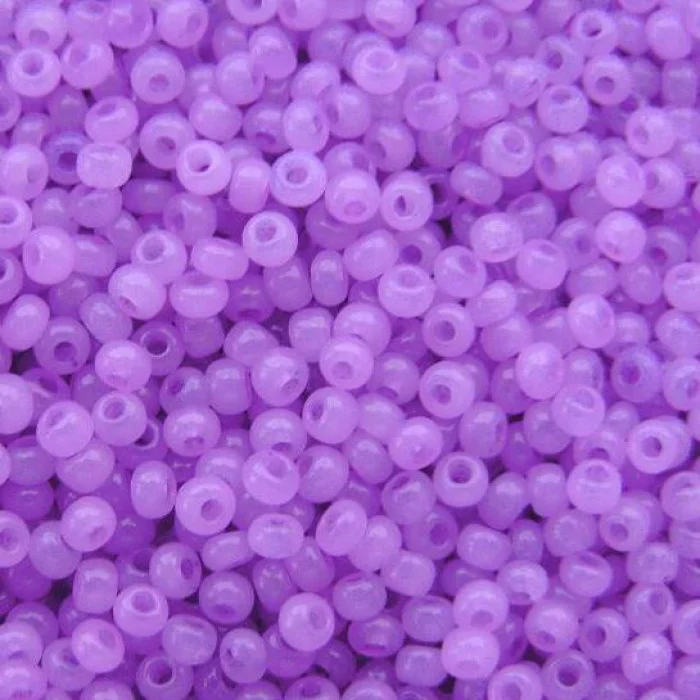 02123 10/0 чеський бісер Preciosa, фіолетовий, непрозорий сольгель алебастровий
