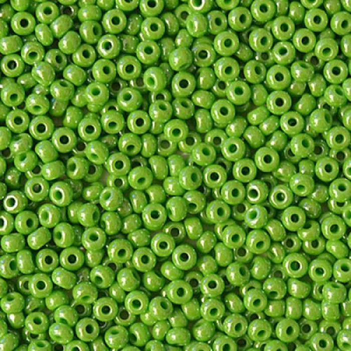 58210 10/0 чеський бісер Preciosa, трав'яний світлий, непрозорий глазурований
