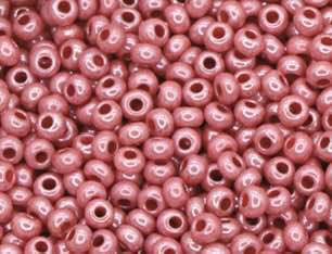 16798 10/0 Чеський бісер Preciosa рожевий фіолетовий бузковий алебастровий прозорий