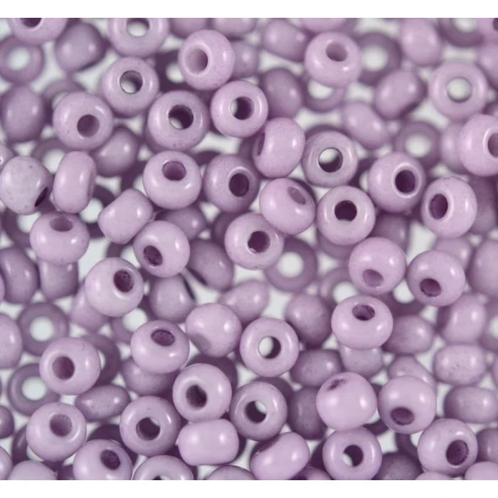 03122 10/0 чеський бісер Preciosa, фіолетовий, непрозорий крейдяний сольгель