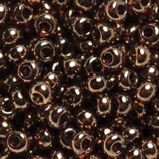 19102 10/0 чеський бісер Preciosa,  бронза темна, непрозорий металік