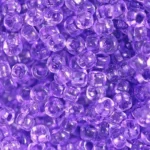01123 10/0 чеський бісер Preciosa, фіолетовий, кристальний сольгель