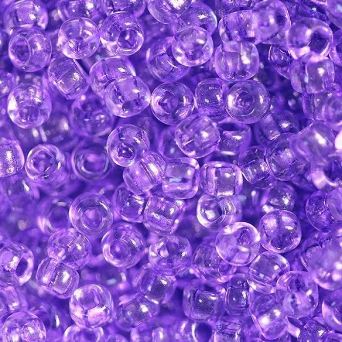 01123 10/0 чеський бісер Preciosa, фіолетовий, кристальний сольгель