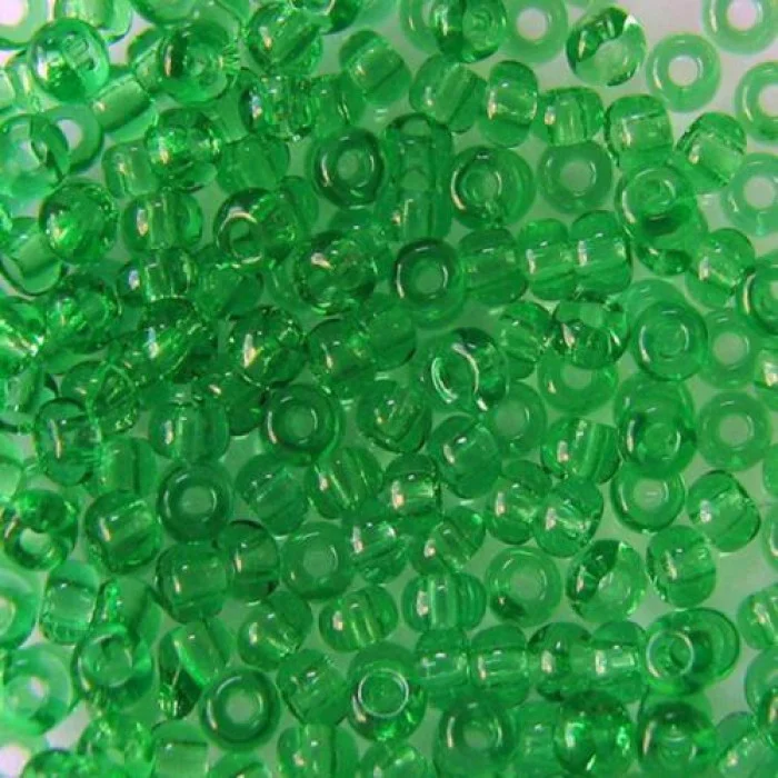 50100 10/0 чеський бісер Preciosa,  зелений світлий, прозорий