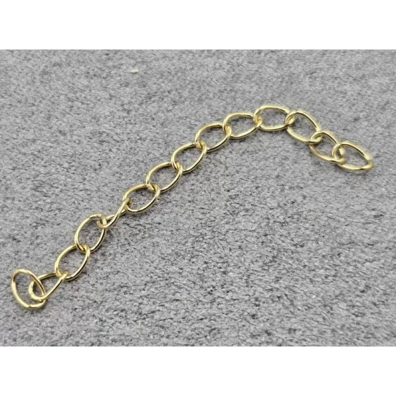 Ланцюжок 5 см, золото нержавіюча сталь