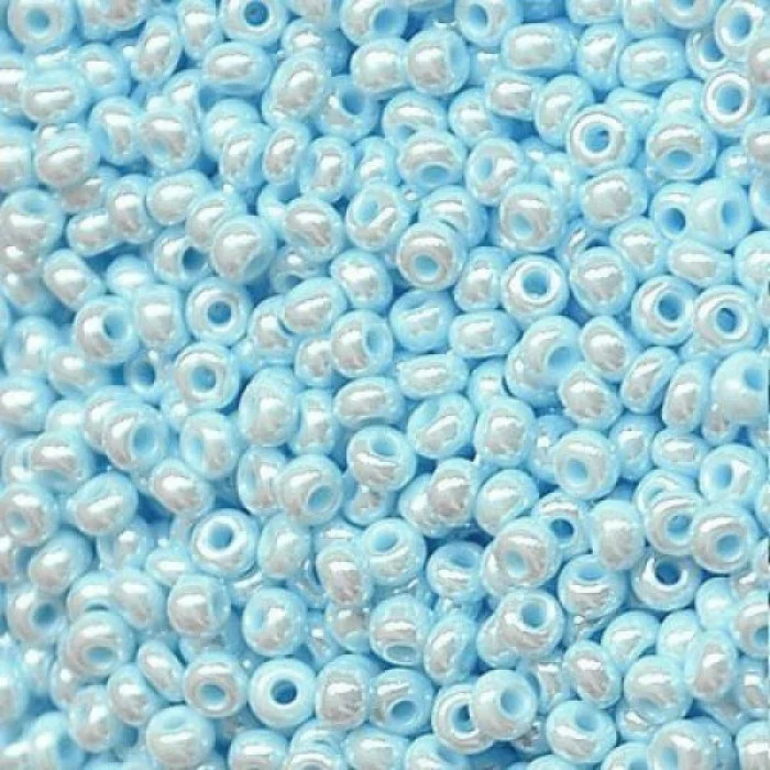 68000 10/0 чеський бісер Preciosa,  бірюзовий світлий, непрозорий глазурований