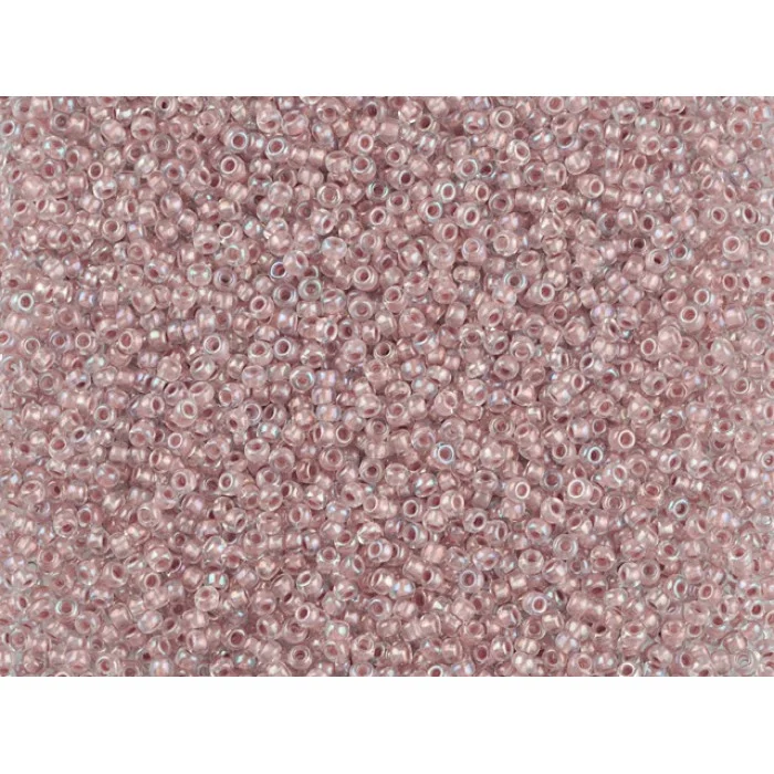 58516 10/0 чеський бісер Preciosa, нюдово-рожевий, кристальний фарбований всередині
