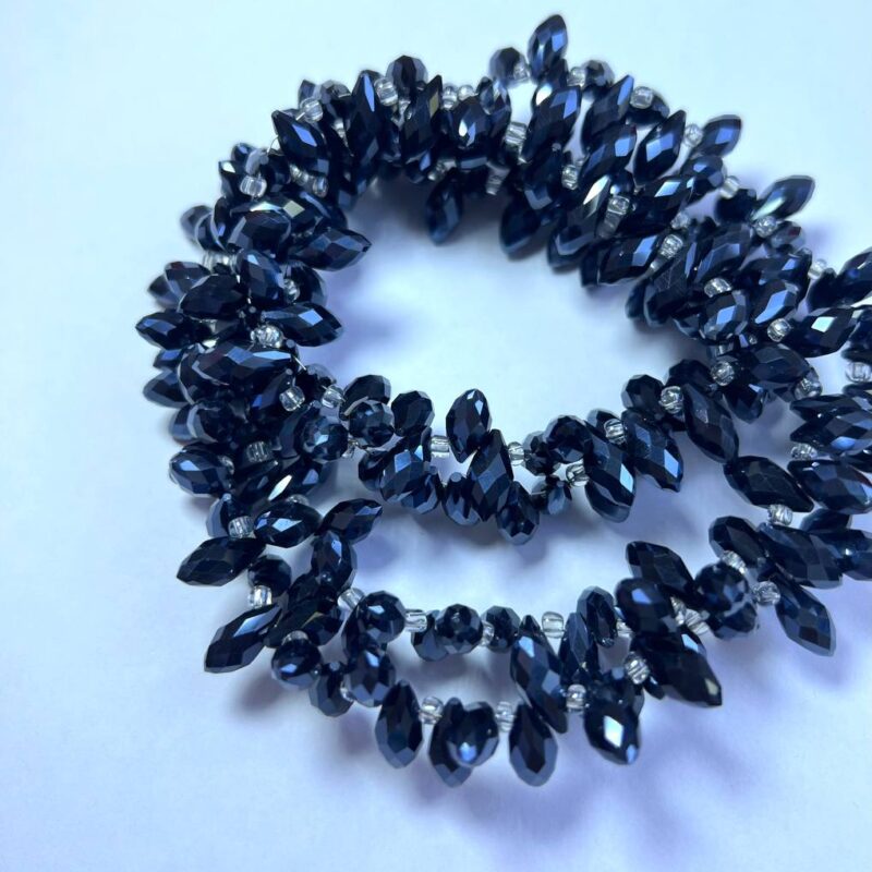 Христаль 6х12, графітовий, бісер як 49102