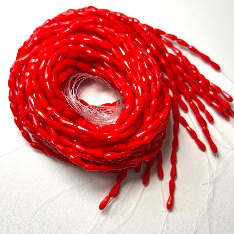 Капелька 4х9, червоний натуральний (93170)