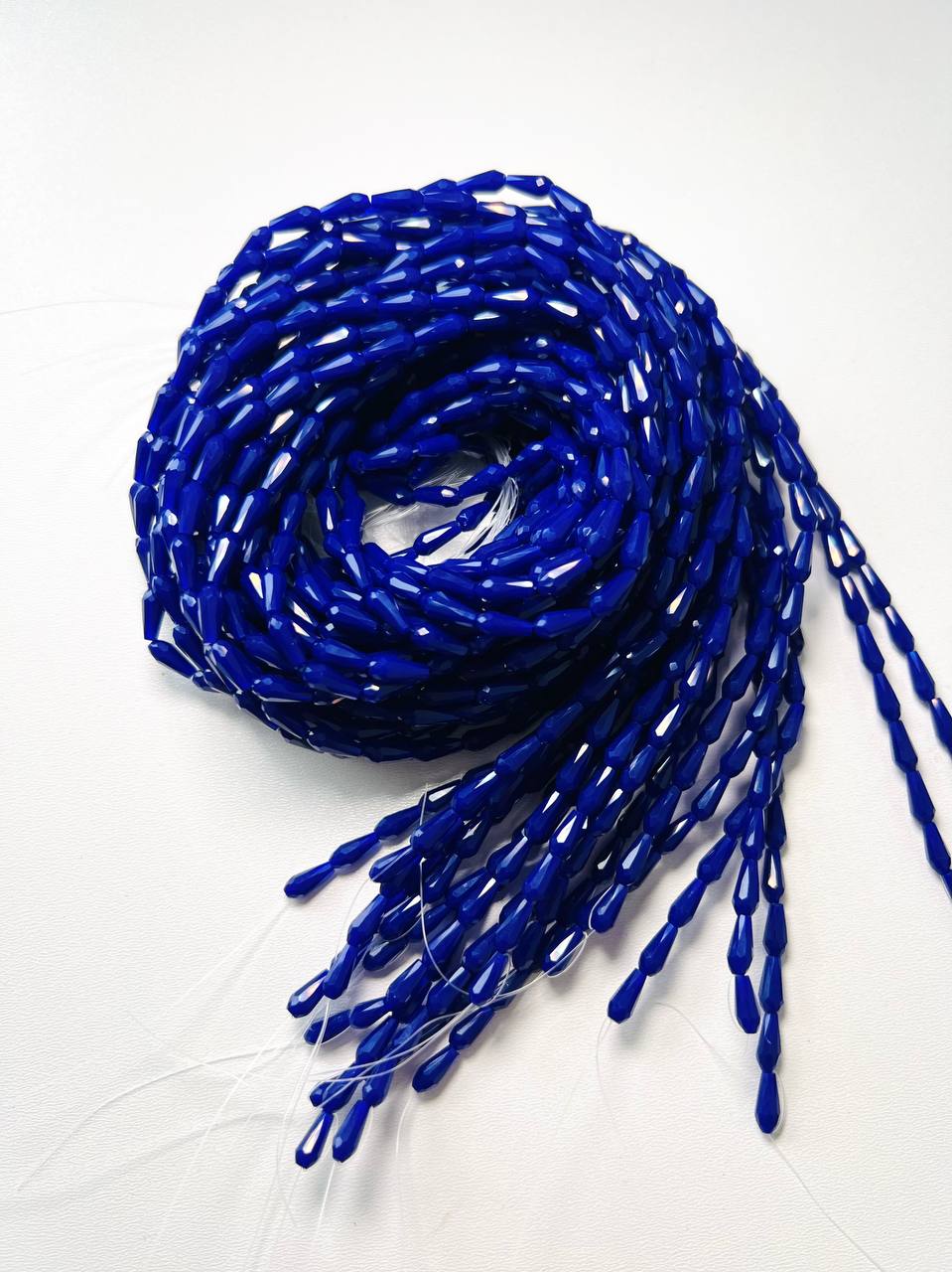 Капелька 4х9, синій натуральний (33060) Капелька 4х9, синій натуральний (33060)