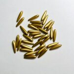 Намистини Thorn 01710, 5/16, металізований матовий, золотий