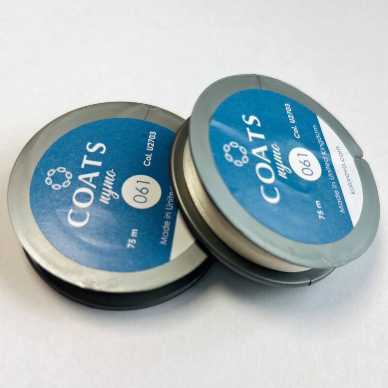 Нитка COATS Nymo 061, біла, 75 м