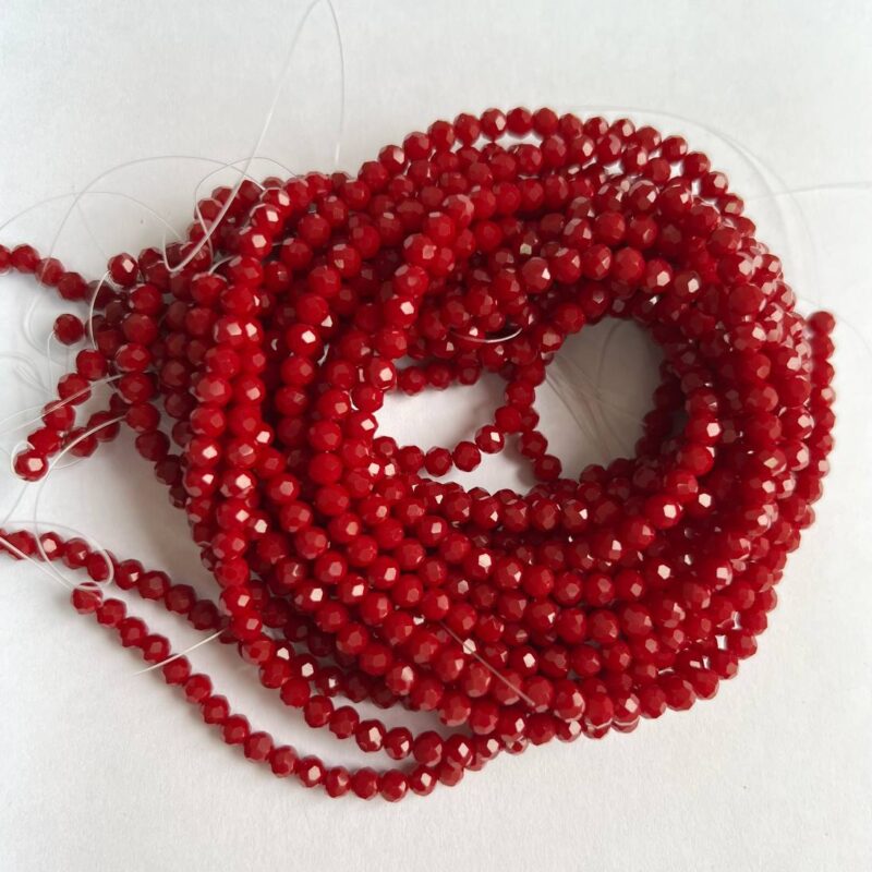 Ронделі 4 мм, темно бордовий 93310