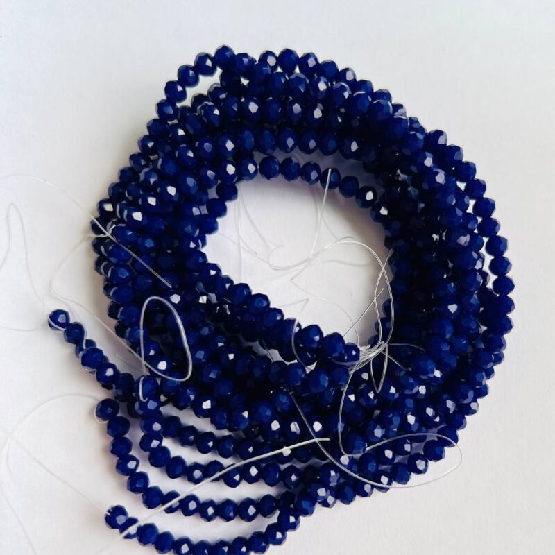 Ронделі 4 мм, темно синій 33070