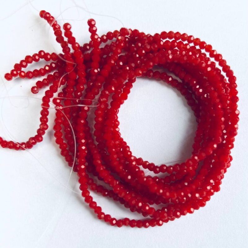 Ронделі 2 мм, темно червоний 93190