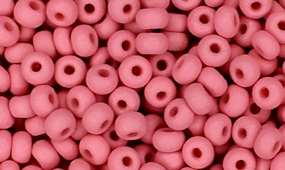 22m09 матовий 10/0 чеський бісер рожевий