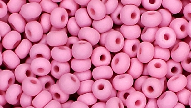 22m10 матовий 10/0 чеський бісер , світло рожевий