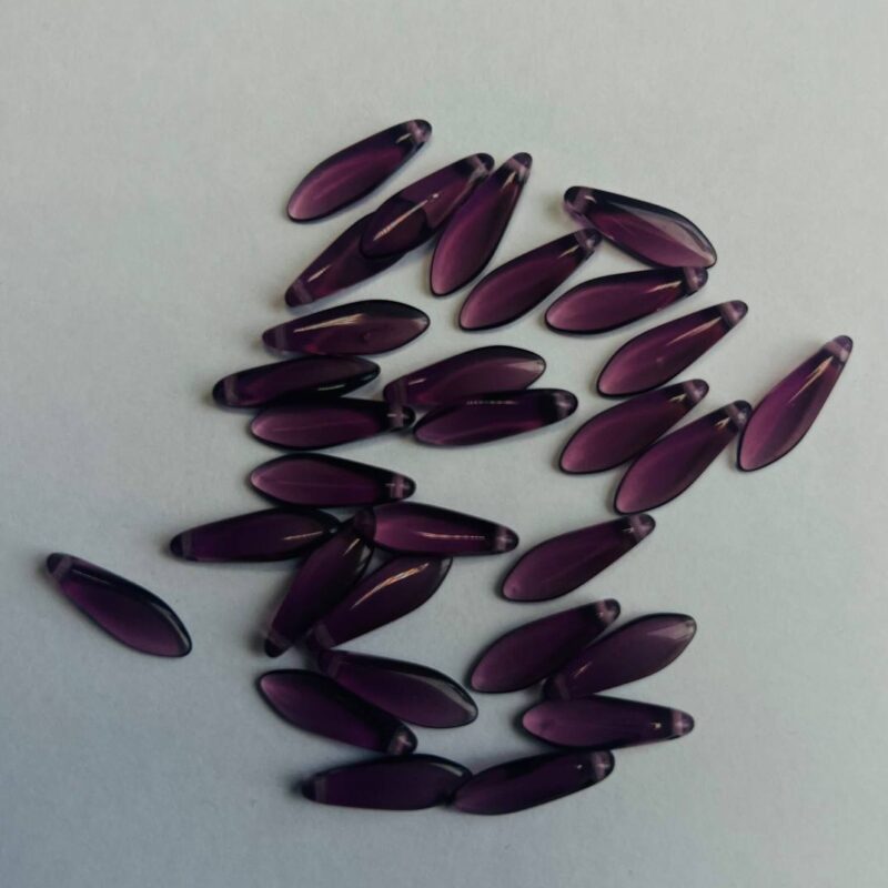 Намистини DAGGERS, фіолетовий , прозорий