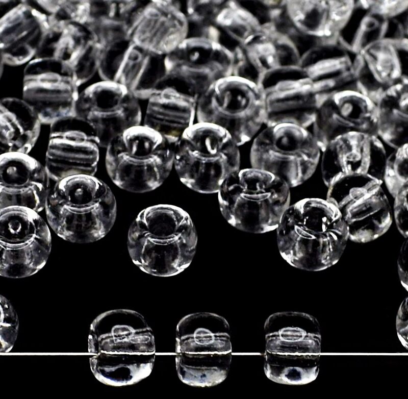00050, 6/0 бісер чеський Preciosa, прозорий