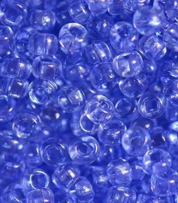 01131 10/0 чеський бісер Preciosa,  синій, кристальний сольгель