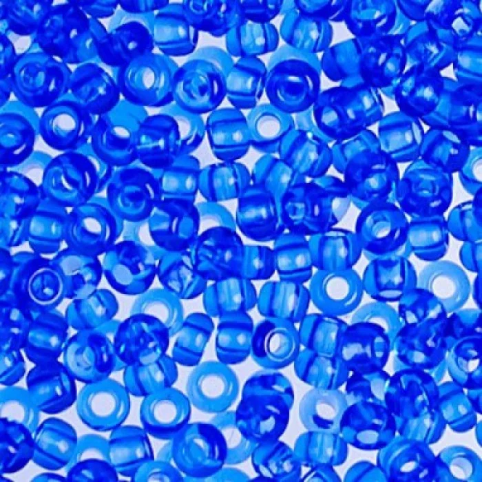 30030 10/0 чеський бісер Preciosa,  синій, прозорий
