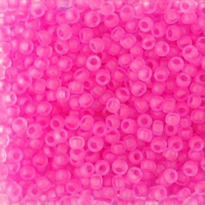 38777m бісер №10 Preciosa  Чехія Фуксія матовий