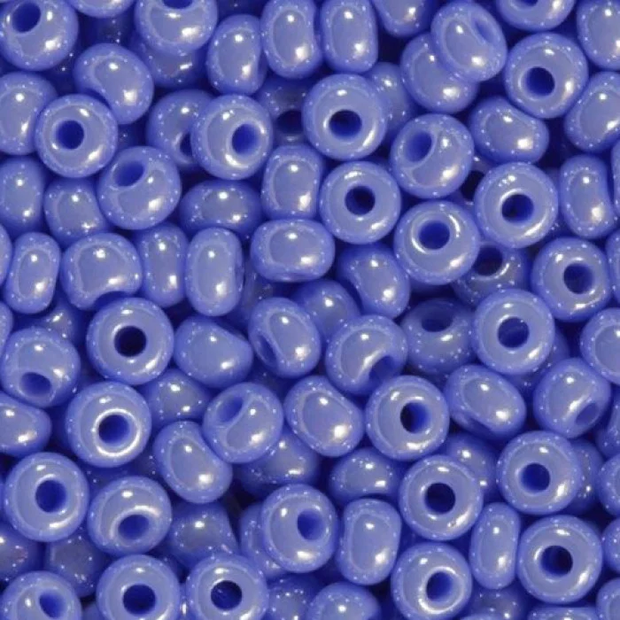 38020 10/0 чеський бісер Preciosa,  блакитний, непрозорий глазурований