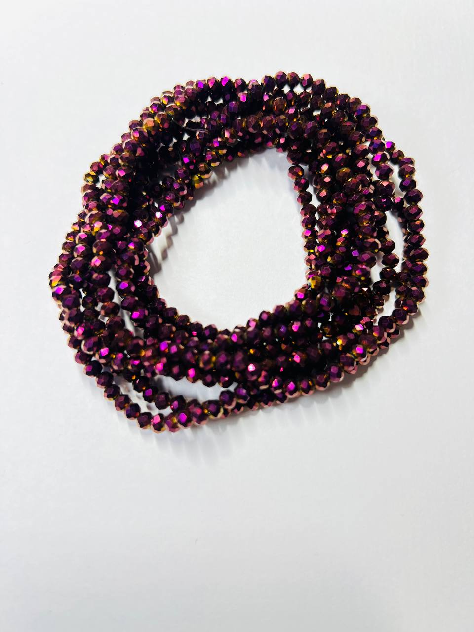 Ронделі 4 мм, фіолетовий металік Ронделі 4 мм, фіолетовий металік