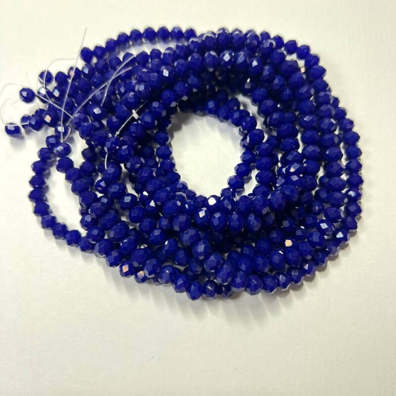 Ронделі 6 мм, темно синій натуральний 33070