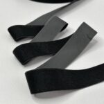 Оксамитова стрічка декоративна , чорна 2,5см