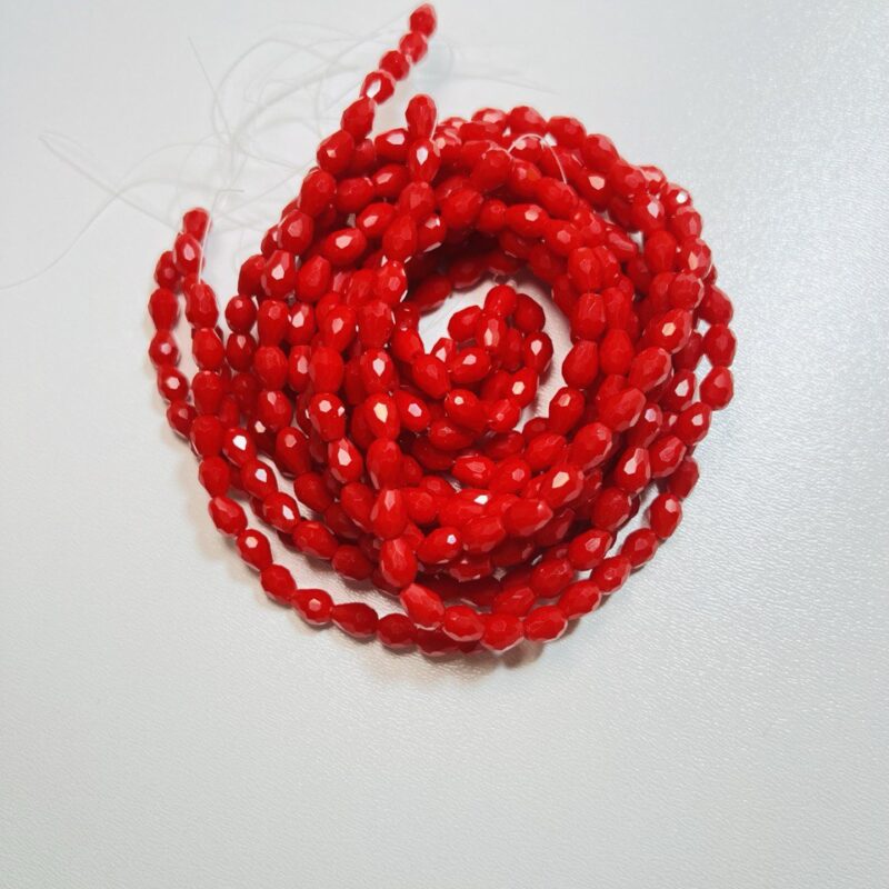 Капелька 6х8, червона 93190