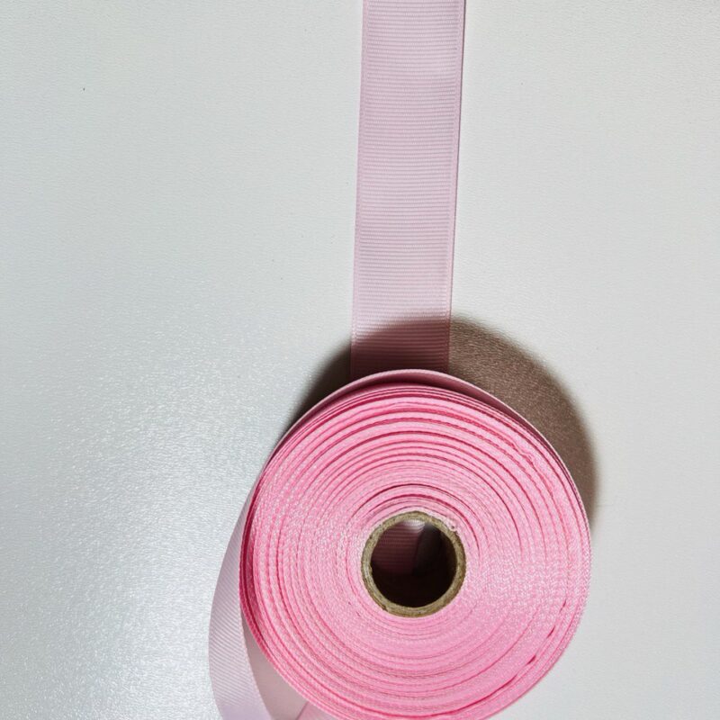 Репсова стрічка 2 см, рожева