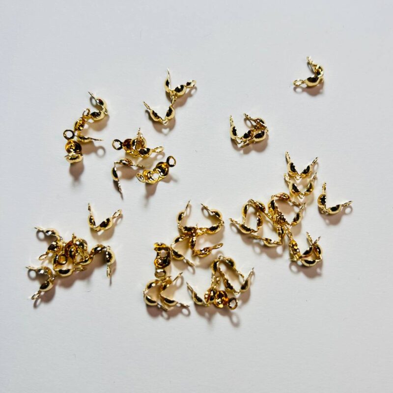 Колоти 2х3 мм золото ( гіпоалергений сплав)