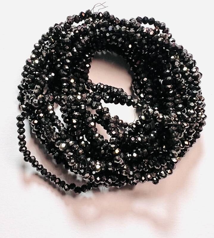 Ронделі 2 мм, графітовий металік