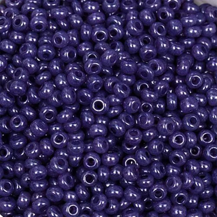 17128 10/0 чеський бісер Preciosa, фіолетовий, непрозорий алебастровий глянцевий